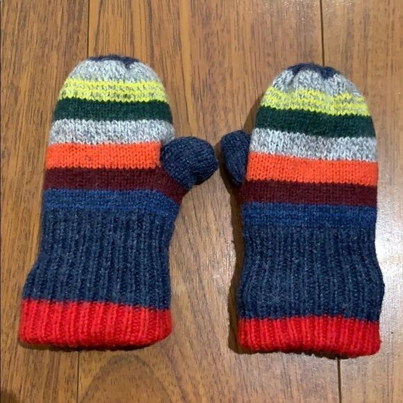 Gap Striped Mittens XS/S  - Picture 1 of 2